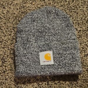 Carhartt Black and White Knit Beanie